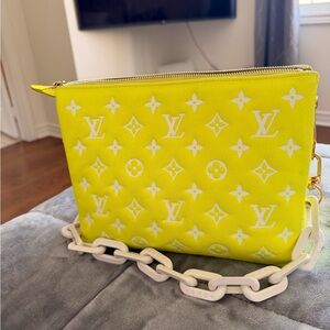 Authentic Louis Vuitton coussin PM - strap, chain and dust bag included